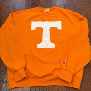 Tennessee Volunteers Vintage Sweatshirt Mens Orange Football Crewneck Champion